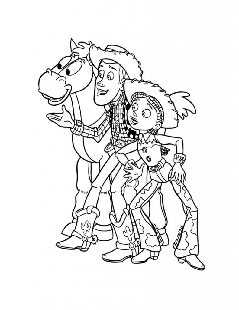 Plansa de colorat cu Toy Story 19 72